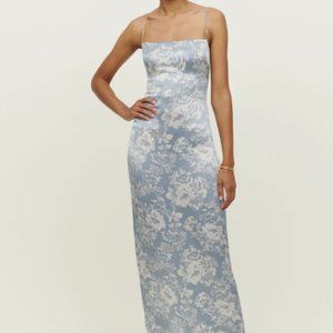 Reformation - Frankie Silk Dress - Porcelain